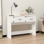 Mesa consola de madera contrachapada blanco 100x39x75 cm