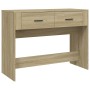 Mesa consola madera contrachapada roble Sonoma 100x39x75 cm