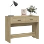 Mesa consola madera contrachapada roble Sonoma 100x39x75 cm