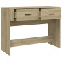 Mesa consola madera contrachapada roble Sonoma 100x39x75 cm