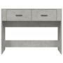 Mesa consola de madera contrachapada gris hormigón 100x39x75 cm