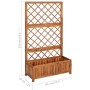 Bett mit Gitter aus massivem Akazienholz 85x38x150 cm von vidaXL, Töpfe und Pflanzgefäße - Ref: Foro24-316542, Preis: 159,02 ...