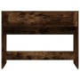 Mesa consola madera contrachapada roble ahumado 100x39x75 cm