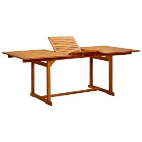 Garten-Esstisch aus massivem Akazienholz (150–200 x 100 x 75 cm). von vidaXL, Gartentische - Ref: Foro24-316564, Preis: 281,1...