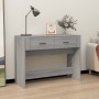 Mesa consola madera contrachapada gris Sonoma 100x39x75 cm