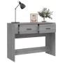 Mesa consola madera contrachapada gris Sonoma 100x39x75 cm