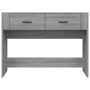 Mesa consola madera contrachapada gris Sonoma 100x39x75 cm