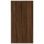 Mesa consola madera contrachapada roble marrón 100x39x75 cm