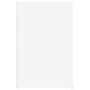 Escritorio de madera contrachapada blanco 100x49x75 cm
