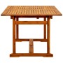 Mesa de comedor jardín madera maciza acacia (150-200)x100x75cm