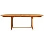 Mesa de comedor jardín madera maciza acacia (160-240)x100x75 cm de vidaXL, Mesas de jardín - Ref: Foro24-316565, Precio: 352,...