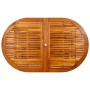 Garten-Esstisch aus massivem Akazienholz (160-240) x 100 x 75 cm von vidaXL, Gartentische - Ref: Foro24-316565, Preis: 332,16...