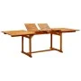 Mesa de comedor jardín madera maciza acacia (160-240)x100x75 cm de vidaXL, Mesas de jardín - Ref: Foro24-316566, Precio: 359,...