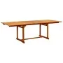 Mesa de comedor jardín madera maciza acacia (160-240)x100x75 cm de vidaXL, Mesas de jardín - Ref: Foro24-316566, Precio: 359,...