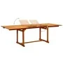 Mesa de comedor jardín madera maciza acacia (160-240)x100x75 cm de vidaXL, Mesas de jardín - Ref: Foro24-316566, Precio: 359,...