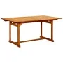 Mesa de comedor jardín madera maciza acacia (160-240)x100x75 cm de vidaXL, Mesas de jardín - Ref: Foro24-316566, Precio: 359,...