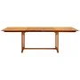 Mesa de comedor jardín madera maciza acacia (160-240)x100x75 cm de vidaXL, Mesas de jardín - Ref: Foro24-316566, Precio: 359,...