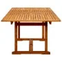 Mesa de comedor jardín madera maciza acacia (160-240)x100x75 cm de vidaXL, Mesas de jardín - Ref: Foro24-316566, Precio: 359,...