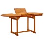 Garten-Esstisch aus massivem Akazienholz (120-170) x 80 x 75 cm von vidaXL, Gartentische - Ref: Foro24-316567, Preis: 252,91 ...