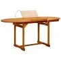 Solid acacia wood garden dining table (120-170)x80x75 cm by vidaXL, Garden tables - Ref: Foro24-316567, Price: 254,57 €, Disc...