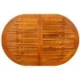 Solid acacia wood garden dining table (120-170)x80x75 cm by vidaXL, Garden tables - Ref: Foro24-316567, Price: 254,57 €, Disc...