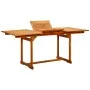 Mesa de comedor jardín madera maciza acacia (120-170)x80x75 cm de vidaXL, Mesas de jardín - Ref: Foro24-316568, Precio: 214,5...