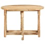 Runder Esstisch aus massivem Mangoholz, 110 x 76 cm von vidaXL, Küchen- und Esstische - Ref: Foro24-321699, Preis: 226,94 €, ...