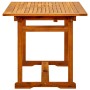 Solid acacia wood garden dining table (120-170)x80x75 cm by vidaXL, Garden tables - Ref: Foro24-316568, Price: 214,23 €, Disc...