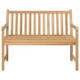 Gartenbank aus massivem Teakholz, 114 cm von vidaXL, Gartenbänke - Ref: Foro24-316622, Preis: 179,88 €, Rabatt: %