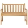 Gartenbank aus massivem Teakholz, 114 cm von vidaXL, Gartenbänke - Ref: Foro24-316622, Preis: 178,26 €, Rabatt: %