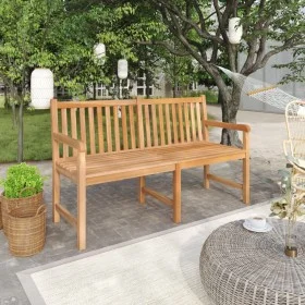 Solid teak wood garden bench 150 cm by vidaXL, garden benches - Ref: Foro24-316623, Price: 227,63 €, Discount: %
