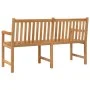 Banco de jardín de madera maciza de teca 150 cm de vidaXL, Bancos de jardín - Ref: Foro24-316623, Precio: 240,83 €, Descuento: %