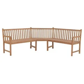 Garden corner bench solid teak wood 185x185x90 cm by vidaXL, garden benches - Ref: Foro24-316625, Price: 509,43 €, Discount: %