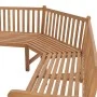 Banco de esquina de jardín madera maciza teca 185x185x90 cm de vidaXL, Bancos de jardín - Ref: Foro24-316625, Precio: 510,39 ...