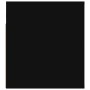 Mesitas de noche de pared 2 uds negro 50x36x40 cm