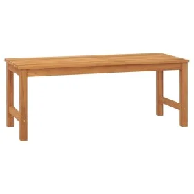 Solid teak wood garden bench 114 cm by vidaXL, garden benches - Ref: Foro24-316626, Price: 144,47 €, Discount: %