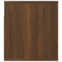 Mesita de noche de pared roble marrón 50x36x40 cm
