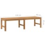Gartenbank aus massivem Teakholz, 150 cm von vidaXL, Gartenbänke - Ref: Foro24-316627, Preis: 171,86 €, Rabatt: %