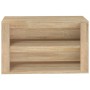 Mueble zapatero madera contrachapada roble Sonoma 75x35x45 cm