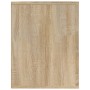 Mueble zapatero madera contrachapada roble Sonoma 75x35x45 cm