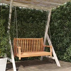 Solid teak wood rocking bench 114x60x64 cm by vidaXL, Garden rockers - Ref: Foro24-316628, Price: 176,71 €, Discount: %