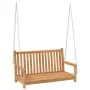 Solid teak wood rocking bench 114x60x64 cm by vidaXL, Garden rockers - Ref: Foro24-316628, Price: 176,71 €, Discount: %