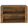 Mueble zapatero madera contrachapada roble ahumado 75x35x45 cm