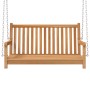 Solid teak wood rocking bench 114x60x64 cm by vidaXL, Garden rockers - Ref: Foro24-316628, Price: 179,50 €, Discount: %