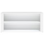 Mueble zapatero de madera contrachapada blanco 100x35x45 cm