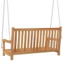 Schaukelbank aus massivem Teakholz, 114 x 60 x 64 cm von vidaXL, Gartenwippen - Ref: Foro24-316628, Preis: 179,50 €, Rabatt: %