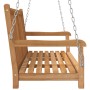 Schaukelbank aus massivem Teakholz, 114 x 60 x 64 cm von vidaXL, Gartenwippen - Ref: Foro24-316628, Preis: 179,50 €, Rabatt: %