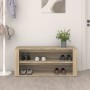 Mueble zapatero madera contrachapada roble Sonoma 100x35x45 cm
