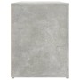 Mueble zapatero madera contrachapada gris hormigón 100x35x45 cm