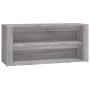 Mueble zapatero madera contrachapada gris Sonoma 100x35x45 cm